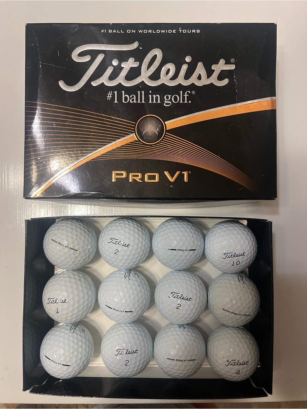 One Dozen Refurbished Titleist ProV1 Golf Balls